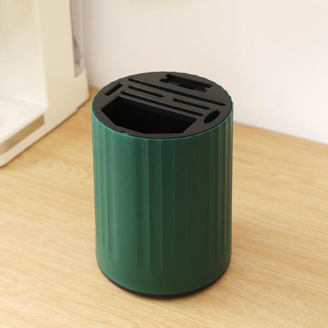 13217455.【2件装 】厨房旋转刀架置物架多功能家用筷子菜刀餐具架子收纳