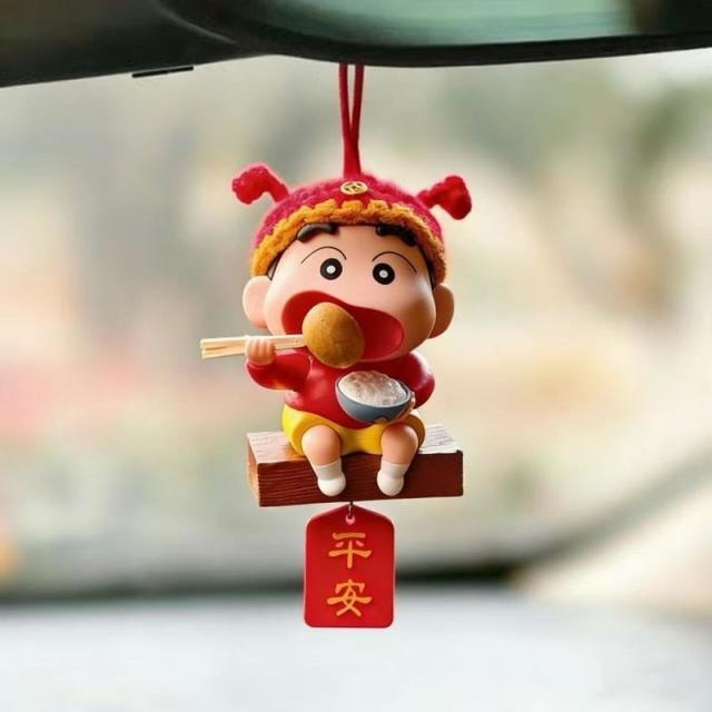13215087.车载挂件创意卡通汽车装饰品后视镜吊坠礼物公仔
