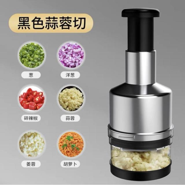13217235.拍拍刀压蒜器厨房蒜泥手动搅碎机捣蒜器多功能切菜器家用