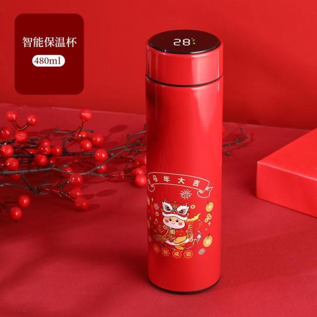 13214805.大吉咖啡水杯316不锈钢智能显温保温杯商务礼品水杯