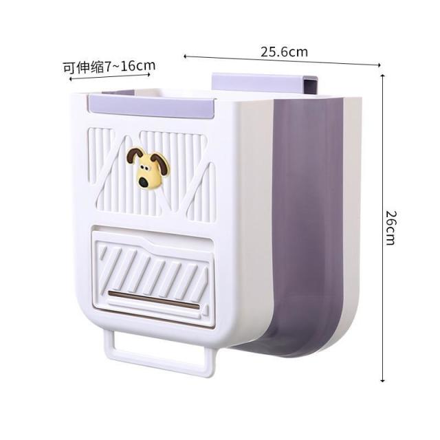 13215901.悬挂垃圾桶厨房垃圾桶家用厨余可折叠垃圾桶橱柜门垃圾桶