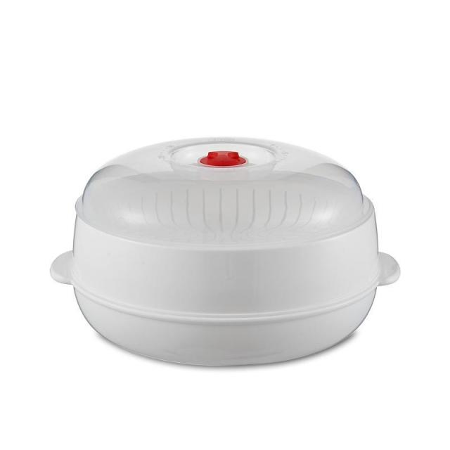 13217424.微波炉专用器皿可加热蒸笼蒸盒多层热包子馒头加厚食品级