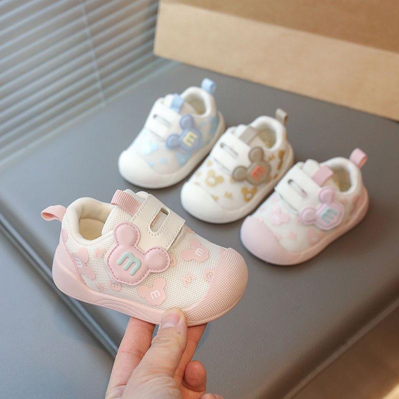 13236480.春季婴幼儿学步鞋卡通男宝宝运动鞋网面女童室内鞋子
