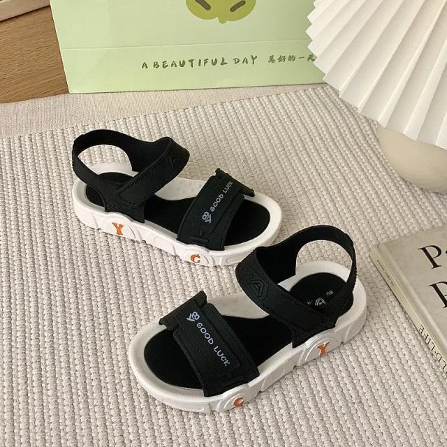 13238679.儿童休闲凉鞋夏季男女童外穿防滑软底套脚沙滩凉鞋
