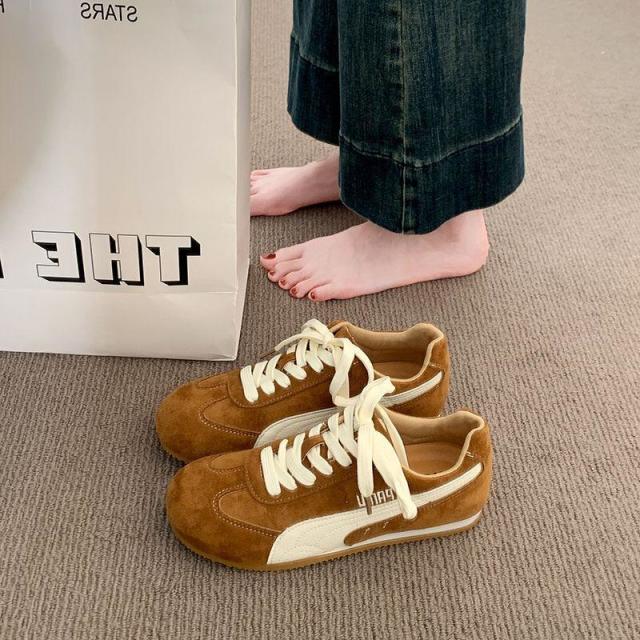 13244131.德训鞋女款百搭小白鞋平底阿甘鞋子女鞋运动休闲板鞋