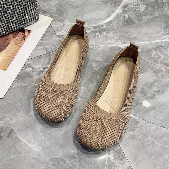 13242998.老北京布鞋工作鞋女软底舒适上班平底鞋百搭女鞋春季镂空网面凉鞋