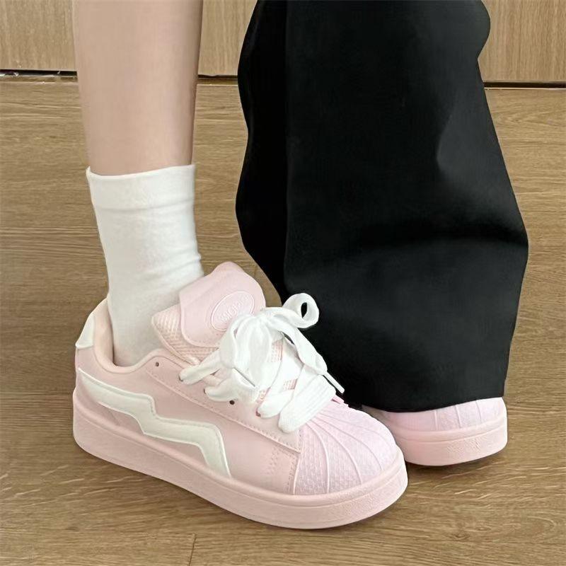 13243352.时尚国潮小众多巴胺贝壳头滑板鞋女春季百搭休闲板鞋女