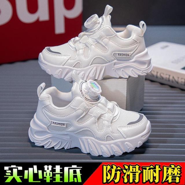 13234261.儿童运动鞋女童网鞋夏季透气单网休闲鞋百搭软底中大童女孩老爹鞋