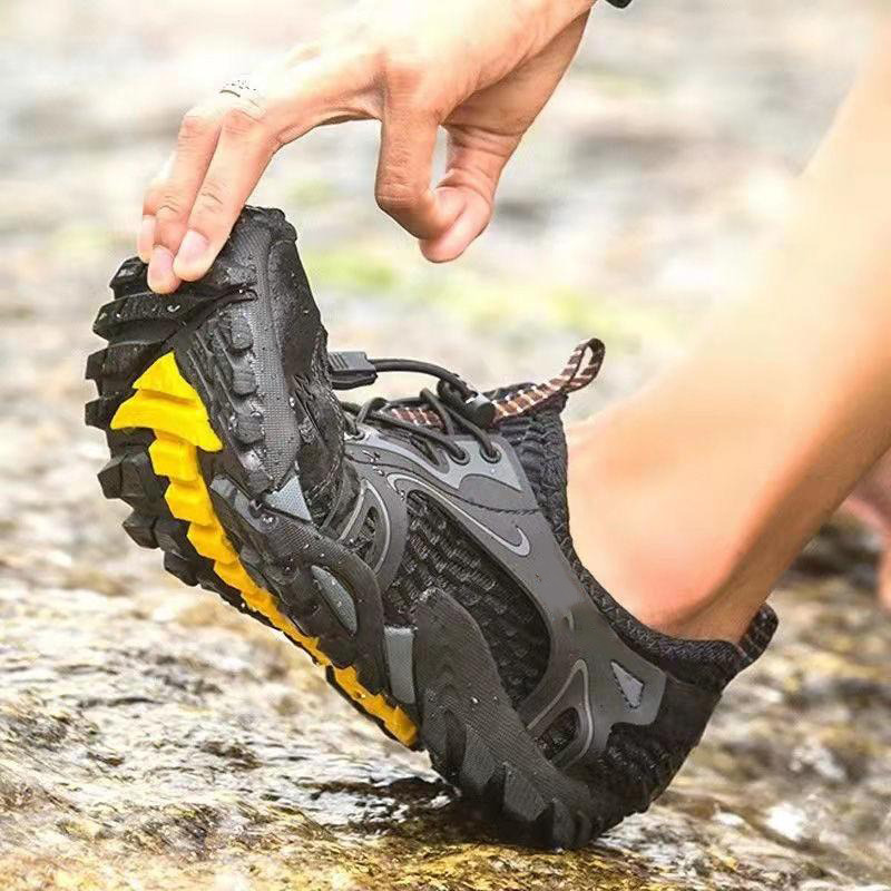13242576.男士网面钓鱼涉水鞋溯溪鞋户外休闲运动鞋轻便登山鞋防滑