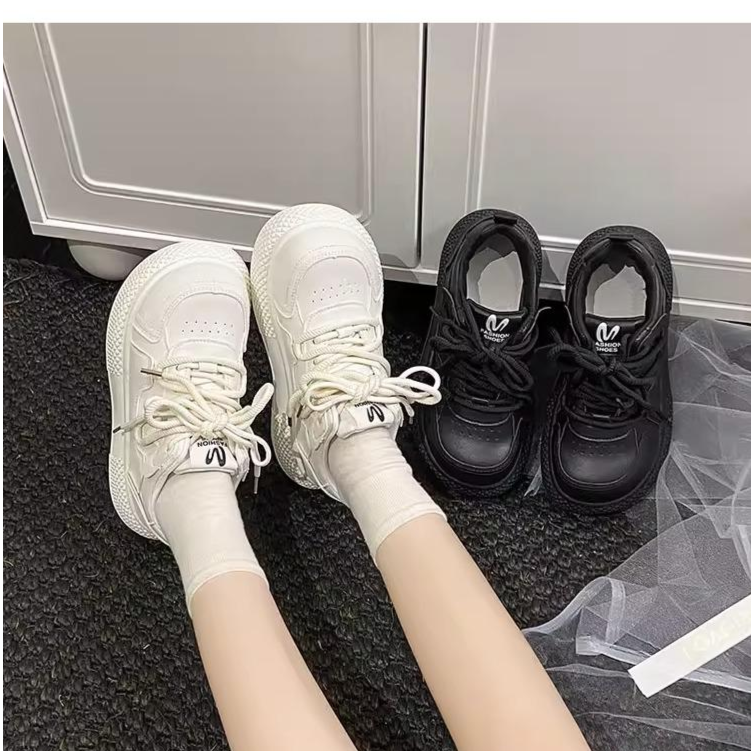 13243841.休闲鞋袜阔腿裤丑萌大头厚底松糕休闲鞋女面包休闲鞋