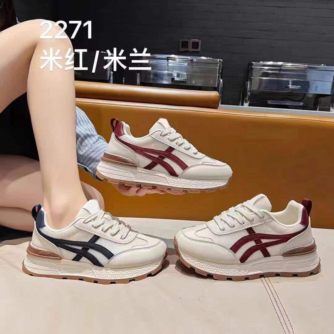 13244810.网面运动鞋女老爹鞋夏季透气百搭软底休闲轻便女鞋