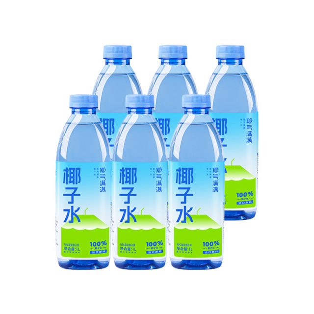 13221625.【到手6L】耶气满满100%椰子水1L家庭囤货装