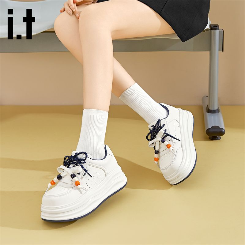 13287301.i.t PUZZLE【厚底增高】板鞋女春季简约百搭经典小白鞋女舒适通勤休闲鞋女户外