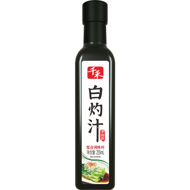 12697765.【健康轻食调味组合】千禾零脂油醋汁276g+白灼汁255ml组合