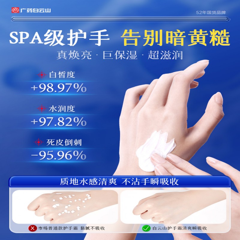 13657035.白云山美白护手霜(蓝色版)60g