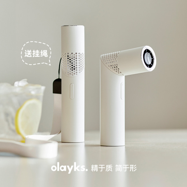 13617123.olayks立时小飓风小风扇折叠手持电风扇便携式大风力迷你挂脖小风扇小型旅游户外通勤轻音办公室降温扇神器