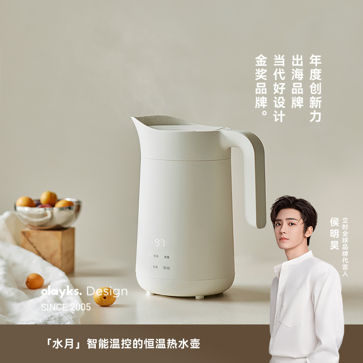 13473116.olayks立时恒温烧水壶新款家用智能保温一体宿舍泡茶电热水壶