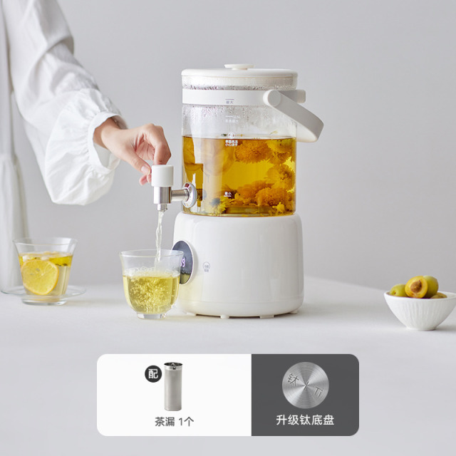 13469233.olayks立时璃泉养生壶升级款全纯玻璃养生煮花茶桶无涂层烧水壶茶具咖啡具茶壶