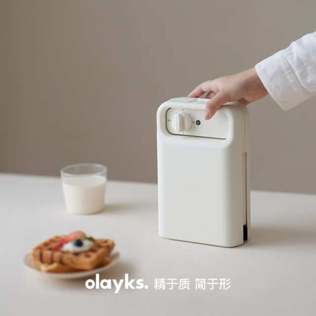13617824.olayks立时畅销日韩定时早餐三明治机定时早餐机家用小型多功能华夫饼面包