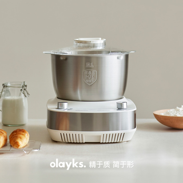 13613541.olayks立时云柔和面机5L揉面全自动家用宝宝辅食搅面厨师发酵料理机
