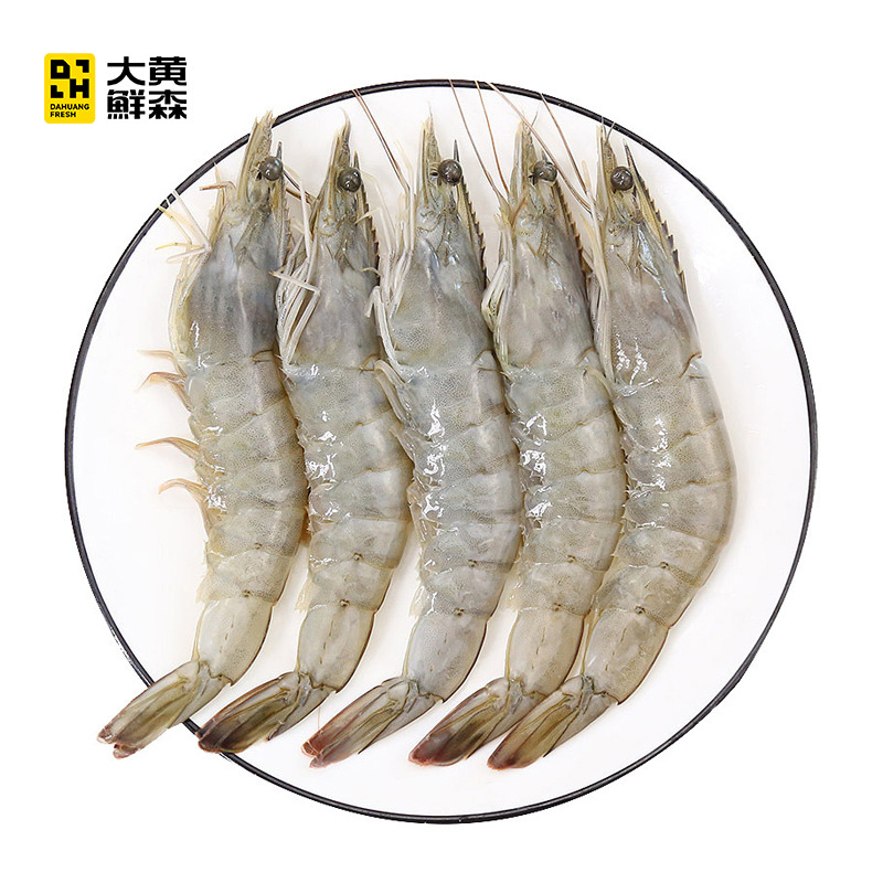 13788663.大黄鲜森超大厄瓜多尔白虾2030新鲜冷冻大虾鲜活对虾海鲜1.65kg