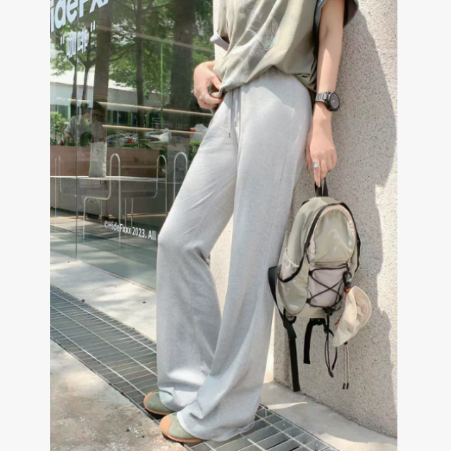 13226460.【雅薇吉】初春大舒服针织微喇长裤