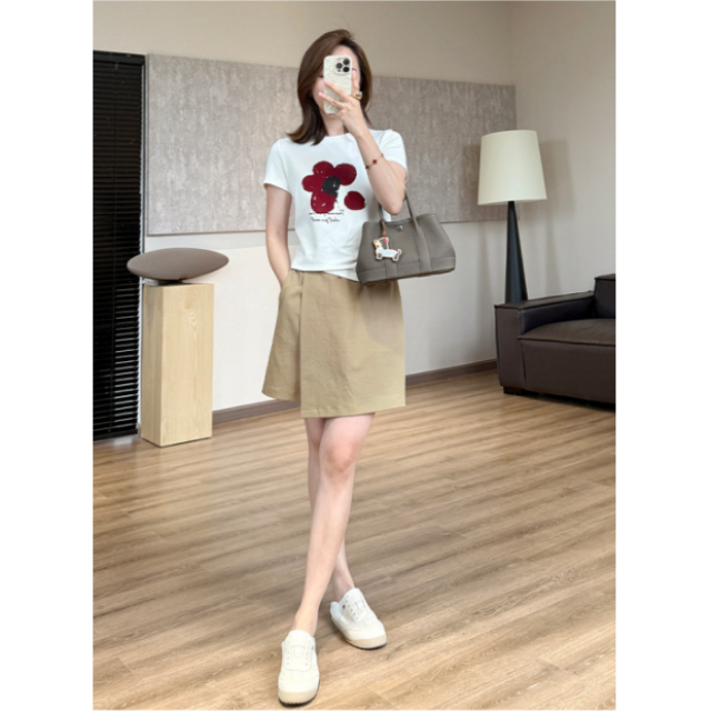 13428146.【雅薇吉】夏季新款索罗娜设计感短裙裤426