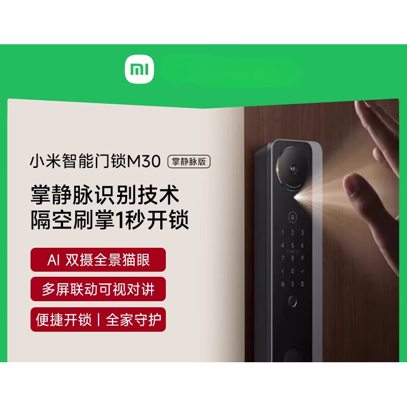 13151466.小米智能门锁M30 掌静脉版