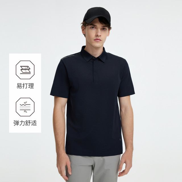 13216829.九牧王男装 短袖T恤夏百搭简约POLO衫商务休闲上衣男