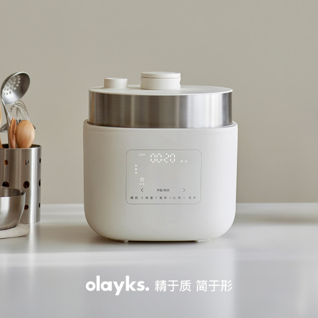 13471086.olayks立时合心4L智能变压电饭煲电压力锅家用大容量多功能高压锅不锈钢内胆压力锅/高压锅/微压锅