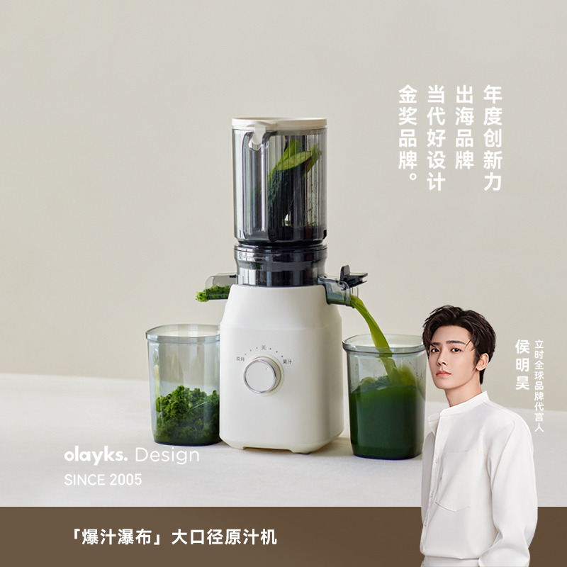 13473344.olayks立时大口径原汁机榨汁机家用渣汁分离全自动果蔬原汁果汁机