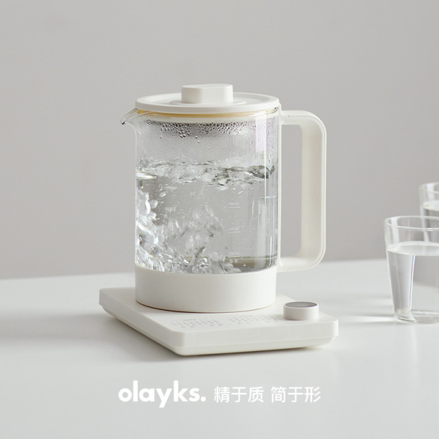 13618049.olayks立时清川养生壶小型办公室2026新款烧水壶煮茶器炖煮一体