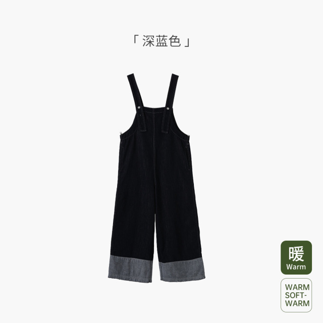 13677910.十月名裳孕妇背带裤春秋季外穿时尚宽松减龄孕期牛仔休闲直筒裤子