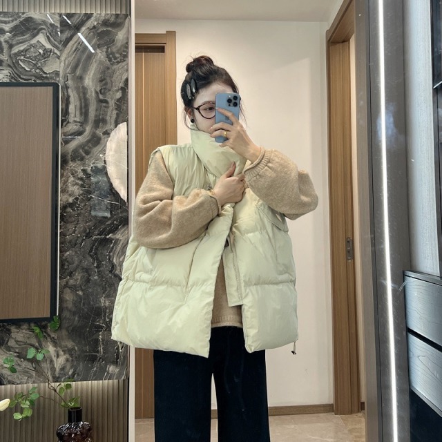 13690517.十月名裳孕妇装马甲秋冬季显瘦时尚百搭宽松洋气大码棉服坎肩上衣