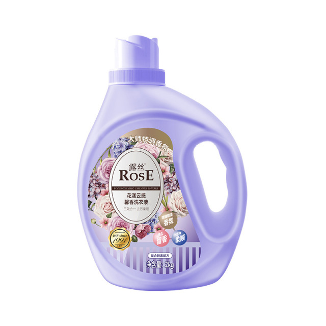 13221100.露丝花漾云感馨香洗衣液特调香氛去污柔顺护衣2kg/瓶