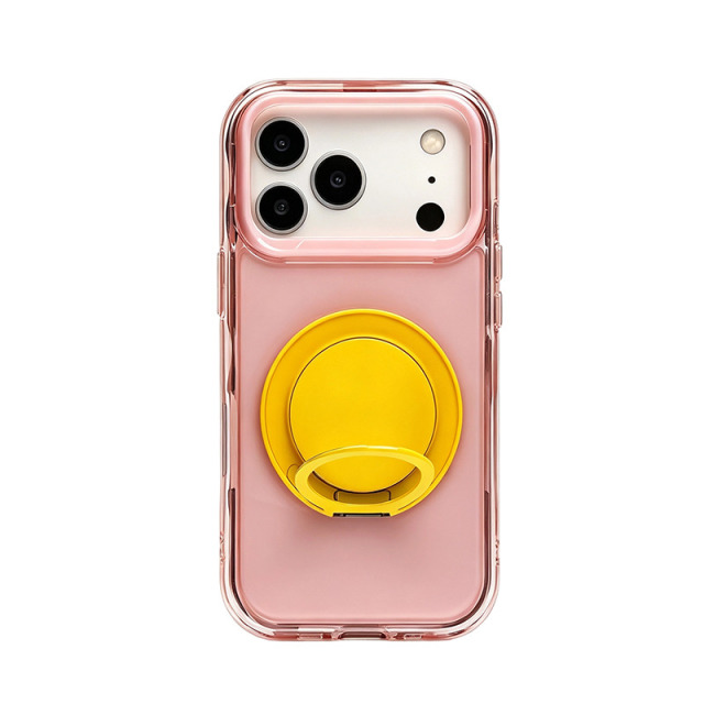 13748592.适用iPhone18ProMax手机壳果冻壳苹果17promax圆形支架16pro防摔小众15高级感14保护套13