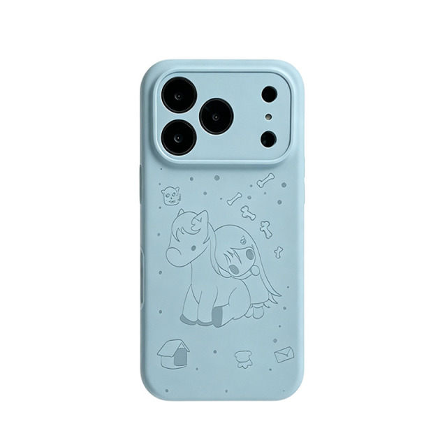 13752820.适用iphone18promax手机壳野有上秋小马苹果17promax液态硅胶16pro防摔15精孔14小众13治愈Ai