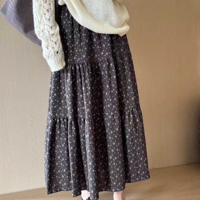 13834269.【雅薇吉】韩系秋款碎花裙