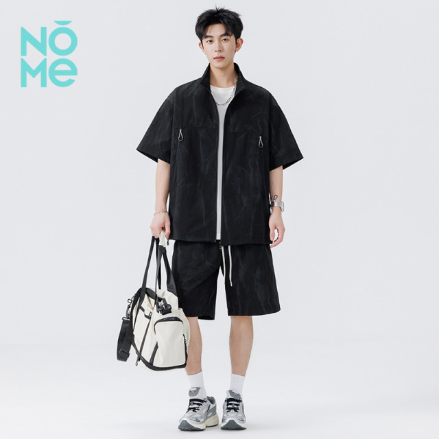 13363531.NOME新款凉感速干短袖五分裤套装夏季宽松休闲一整套穿搭潮流