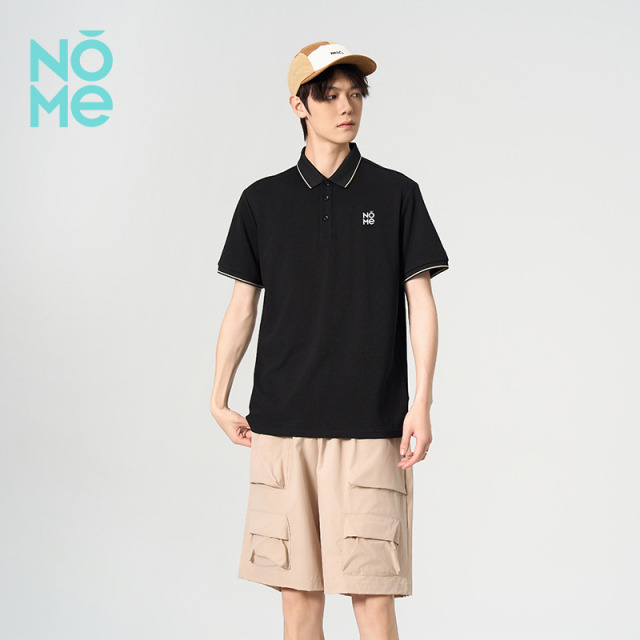 13522611.NOME新款简约 Polo 衫撞色边设计舒适柔软商务休闲短袖