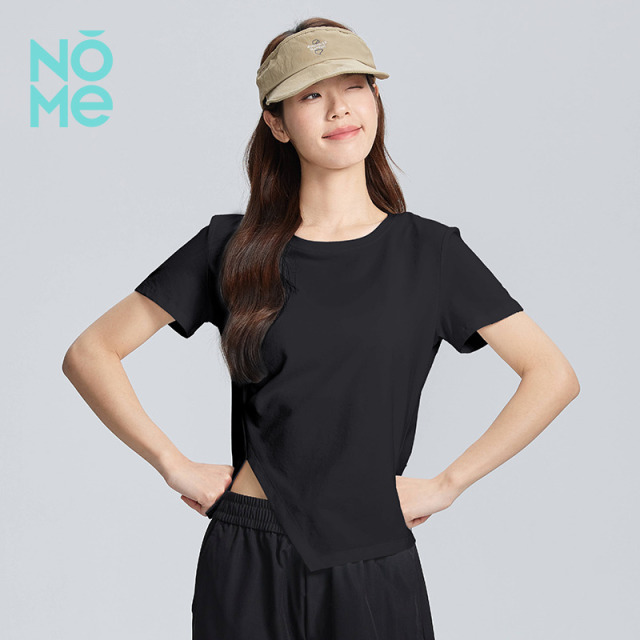 13539306.NOME新款抗菌防晒速干T恤女夏季薄款透气易去污运动短袖凉感显瘦上衣