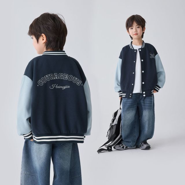 13692431.海妈家童装男童外套春装儿童棒球服2026新款春季男孩洋气休闲上衣