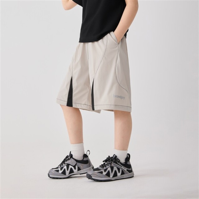 13692388.海妈家童装男童中裤儿童夏季运动裤速干裤男孩2026新款轻薄休闲裤短裤