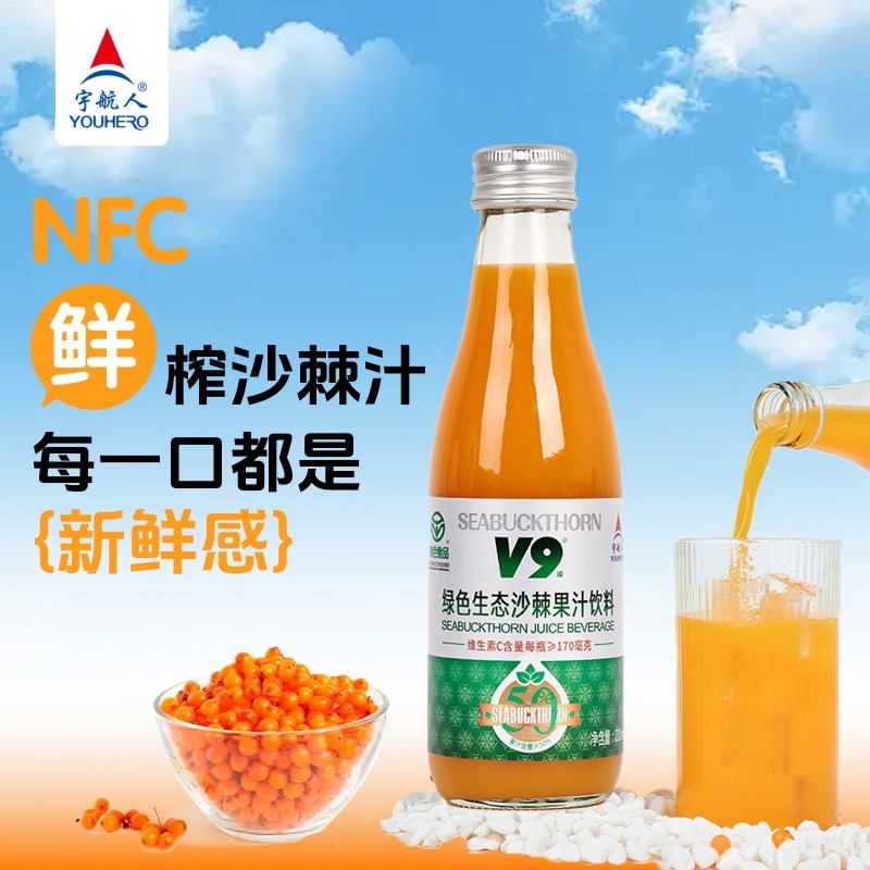 13330578.宇航人绿色生态鲜榨沙棘果汁饮料210ml*10瓶/箱