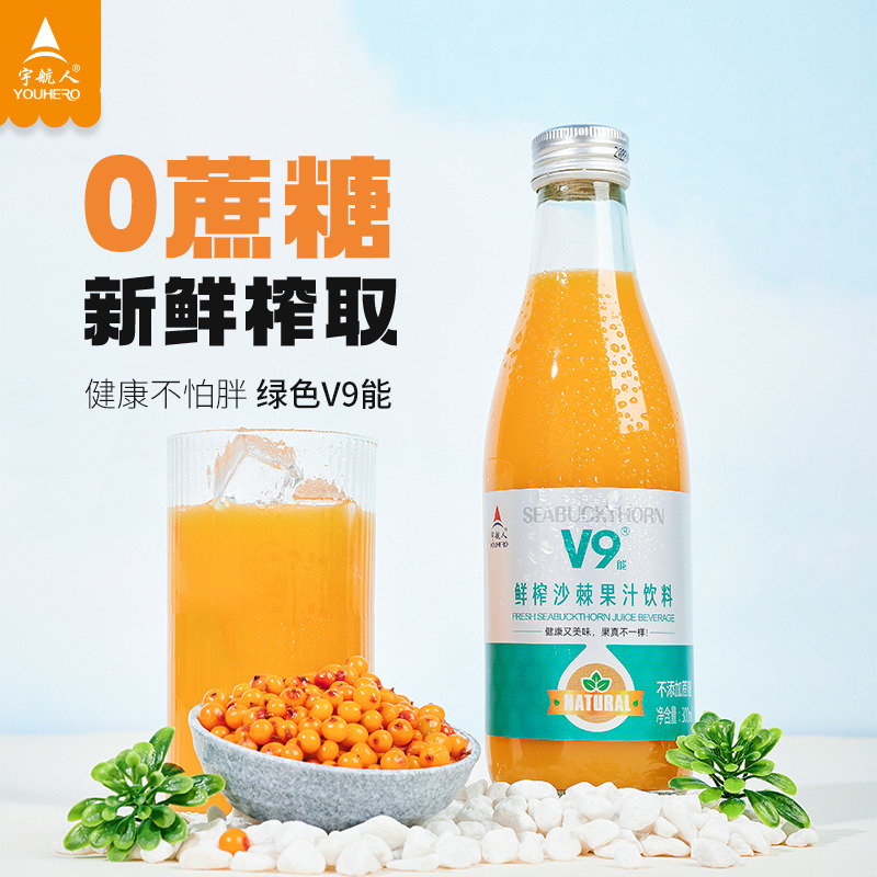 13330708.宇航人鲜榨沙棘果汁饮料300ml*12瓶/箱