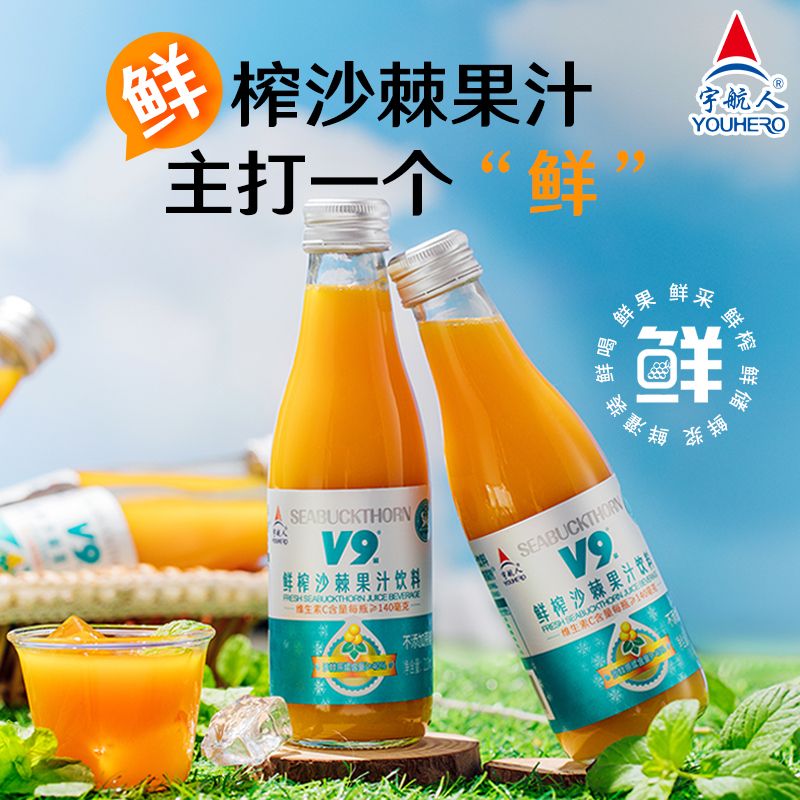 13330662.宇航人鲜榨沙棘果汁饮料0蔗糖210ml*10瓶/箱
