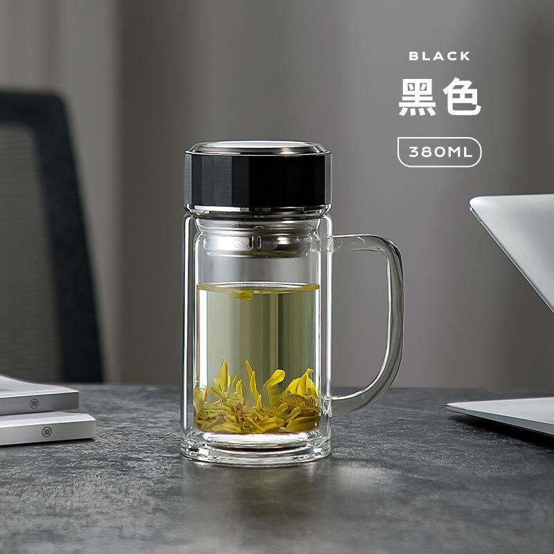 13435721.双层办公玻璃杯高硼硅加厚简约带把手泡茶水杯子