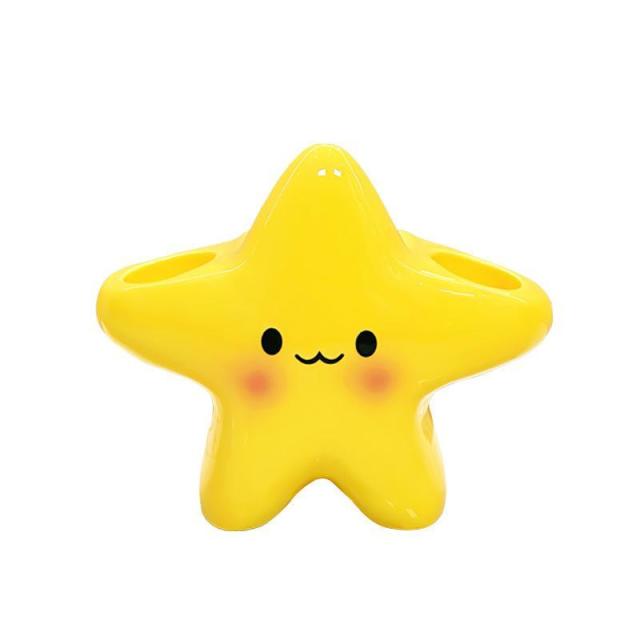 13451461.卡通星星电动牙刷架家用卫生间浴室可爱创意牙刷置物架牙膏收纳架