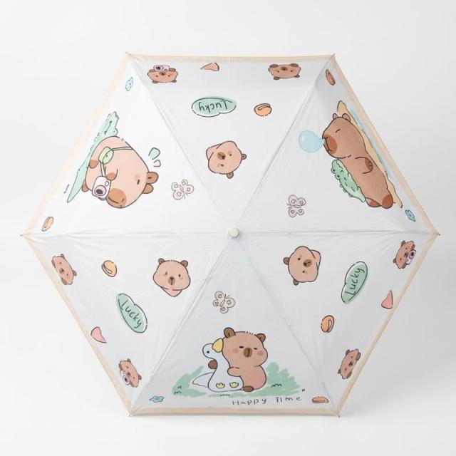 13456178.太阳伞防晒户外女雨伞折叠轻便晴雨两用小型遮阳伞黑胶雨伞