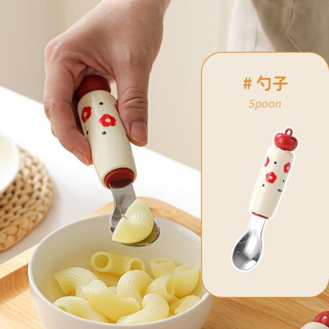 13454180.【2件装】多巴胺厨房小工具套装辅食工具漏勺婴儿压泥勺蛋黄蛋清分离器网筛
